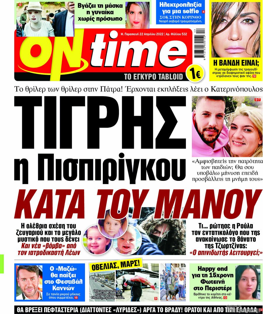 Τα πρωτοσέλιδα των πολιτικών και αθλητικών εφημερίδων