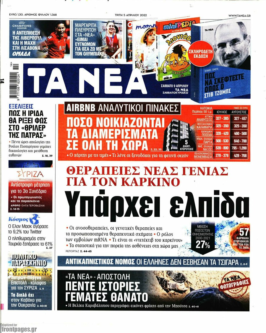 Τα πρωτοσέλιδα των πολιτικών και αθλητικών εφημερίδων