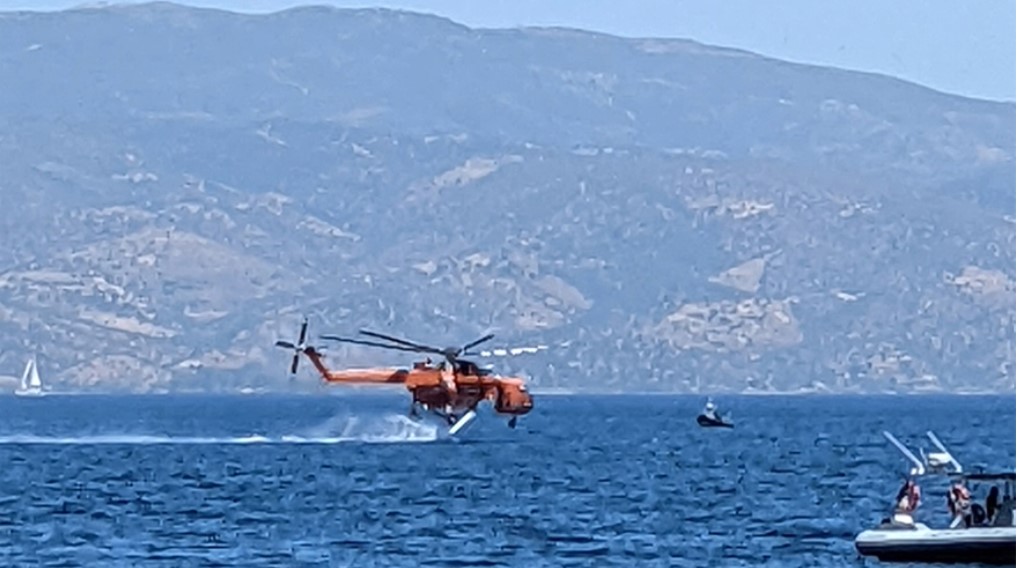 Σε ύφεση η πυρκαγιά στην Ύδρα