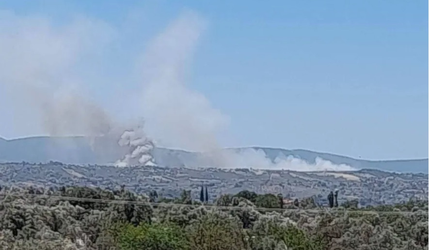 Πυρκαγιά στο Σχηματάρι (Photos)