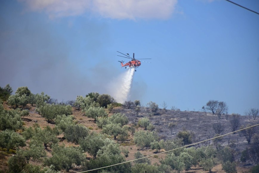 Φωτιά στην Αργολίδα - Κοντά σε κατοικημένες περιοχές