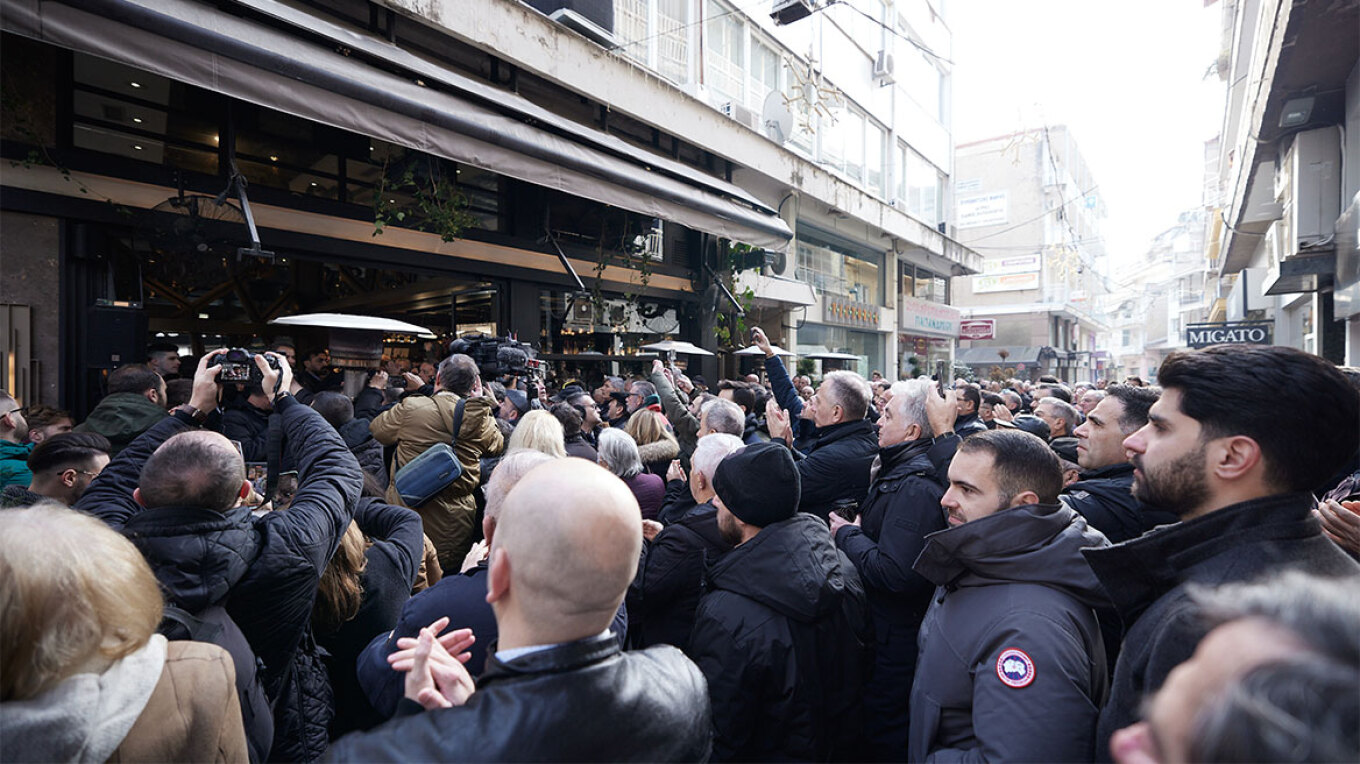 Περιοδεία Μητσοτάκη στην Καστοριά