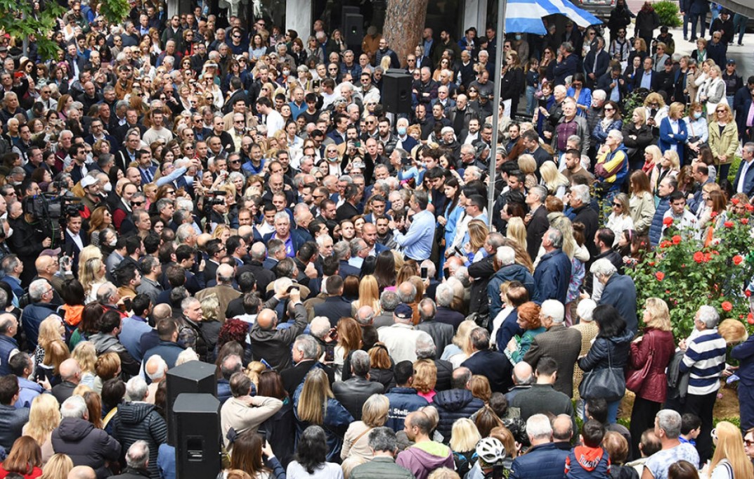 Μητσοτάκης: «Η Ν.Δ. είναι με την Πρωτομαγιά, ενώ ο Τσίπρας με την Πρωταπριλιά»