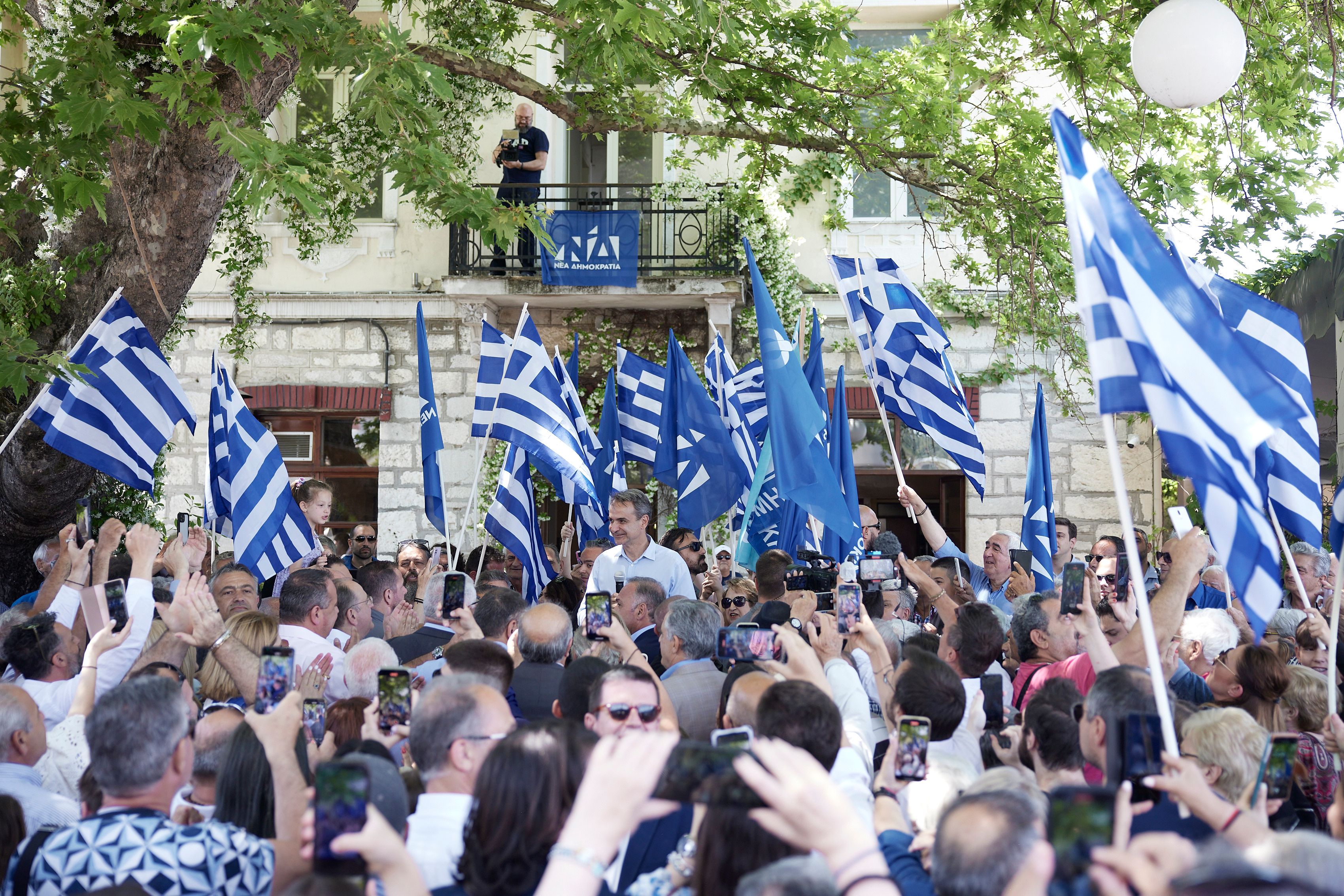 Ο πρόεδρος της Νέας Δημοκρατίας μετά την Καβάλα επισκέφτηκε τη Θάσο. 