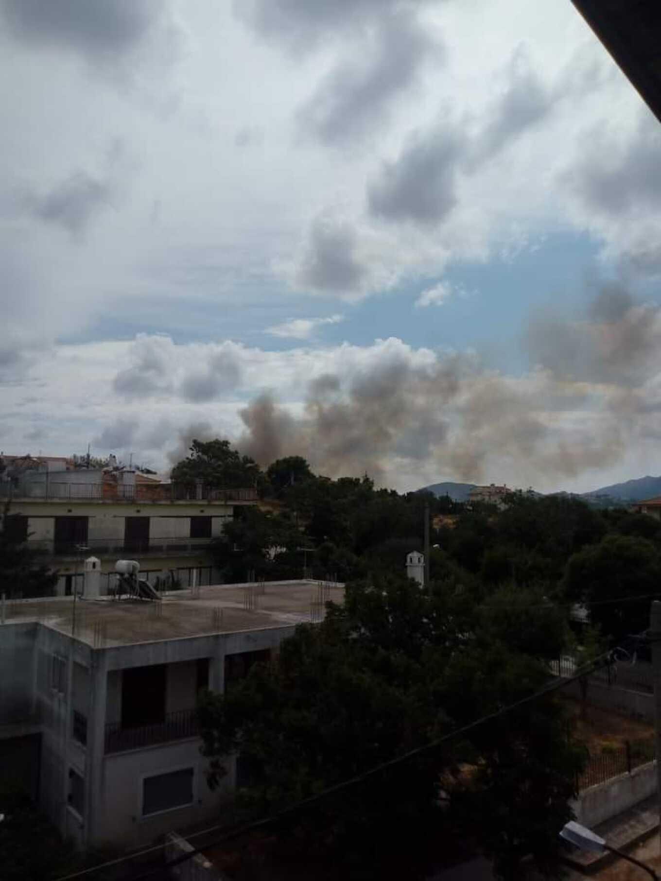 Πυρκαγιά στη Σταμάτα - Καίει δασική έκταση