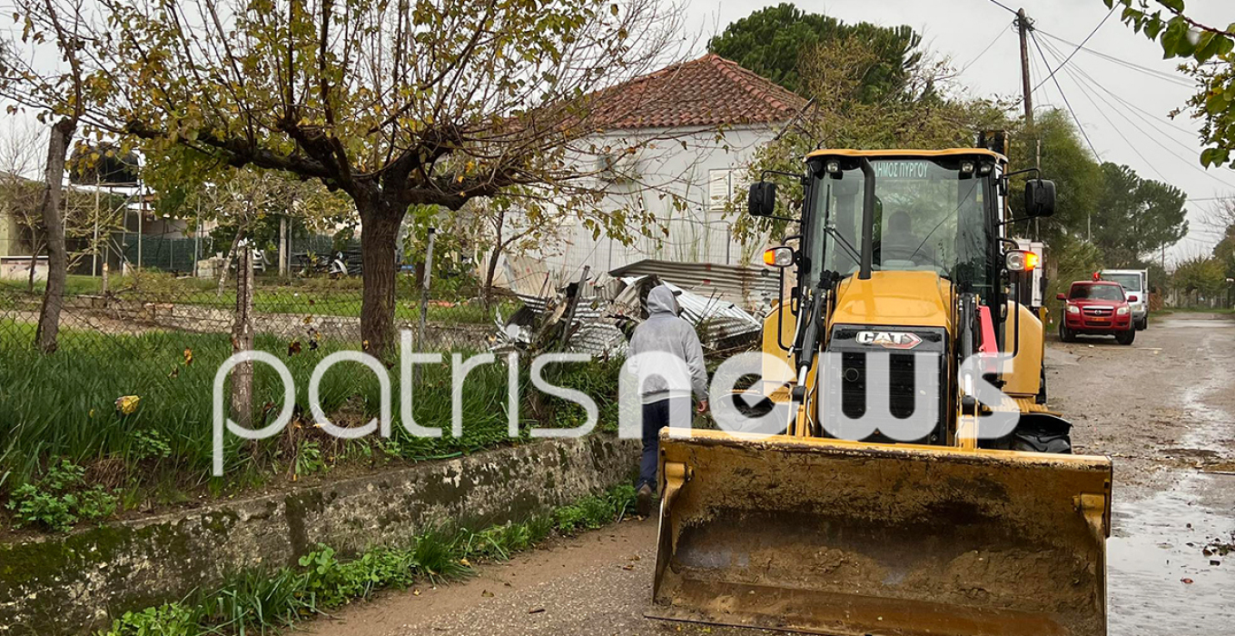 Ζημιές από ανεμοστρόβιλο στο Κατάκολο