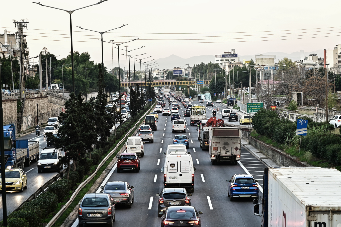 Μεγάλο μποτιλιάρισμα σε Κηφισό και Αττική Οδό