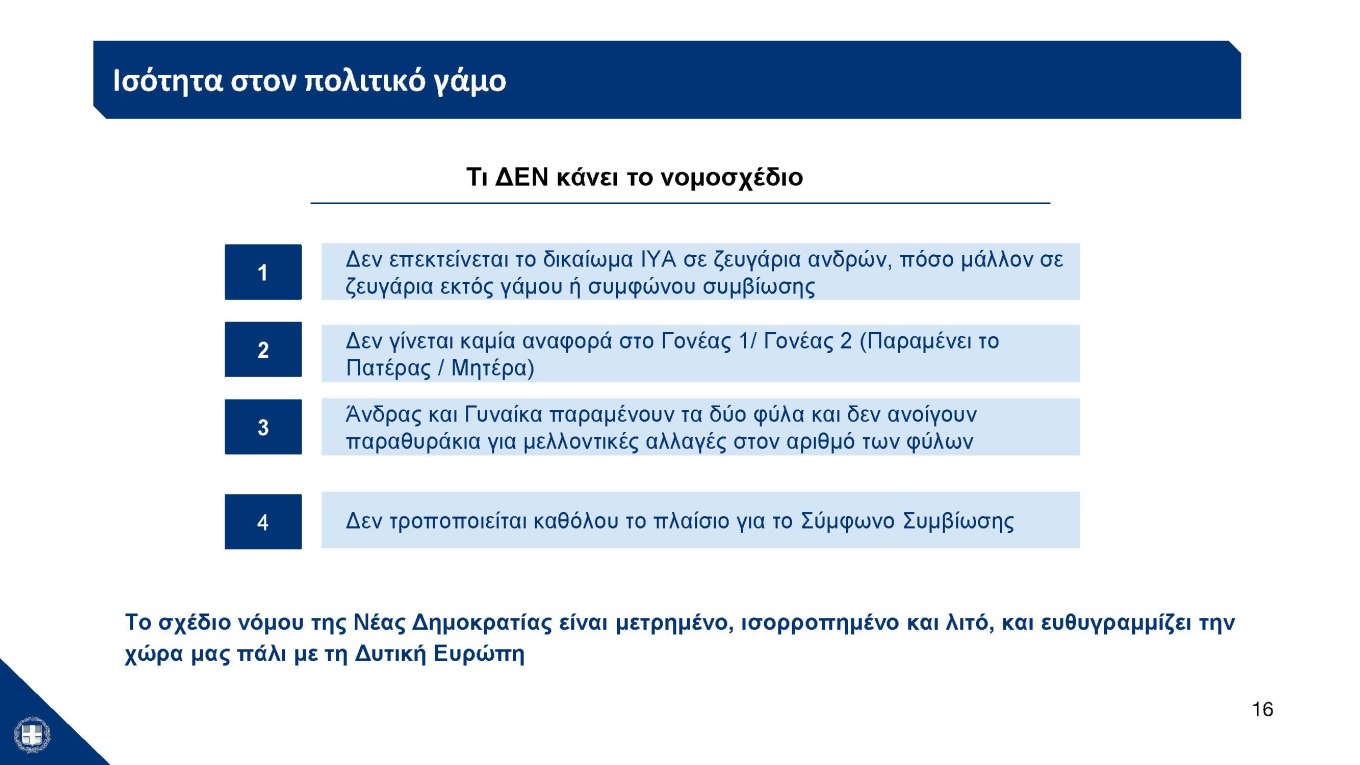 Η παρουσίαση του νομοσχεδίου για τα ομόφυλα ζευγάρια στο υπουργικό