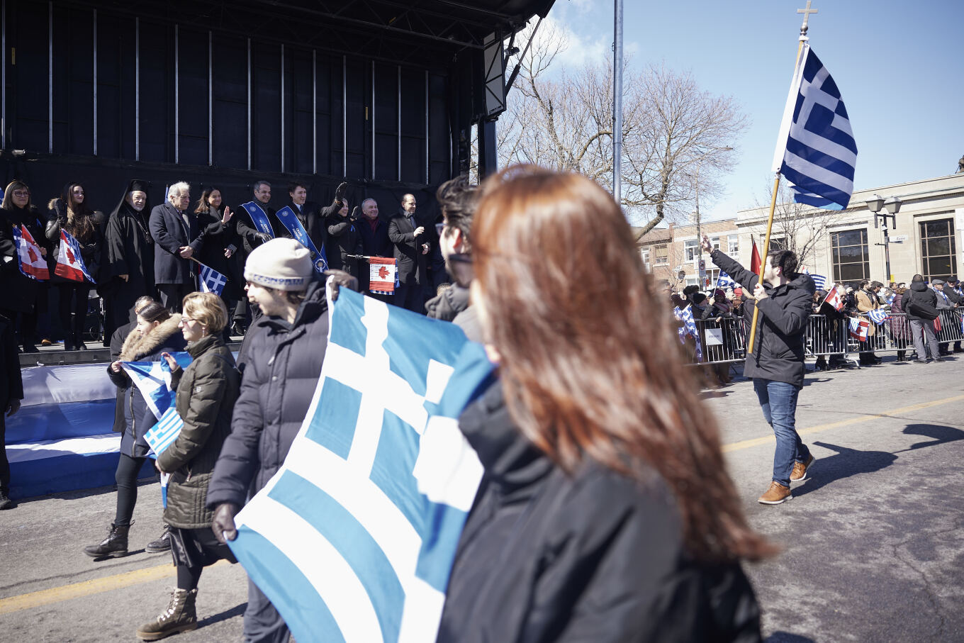 Μητσοτάκης Τριντό παρέλαση Μόντρεαλ Καναδάς