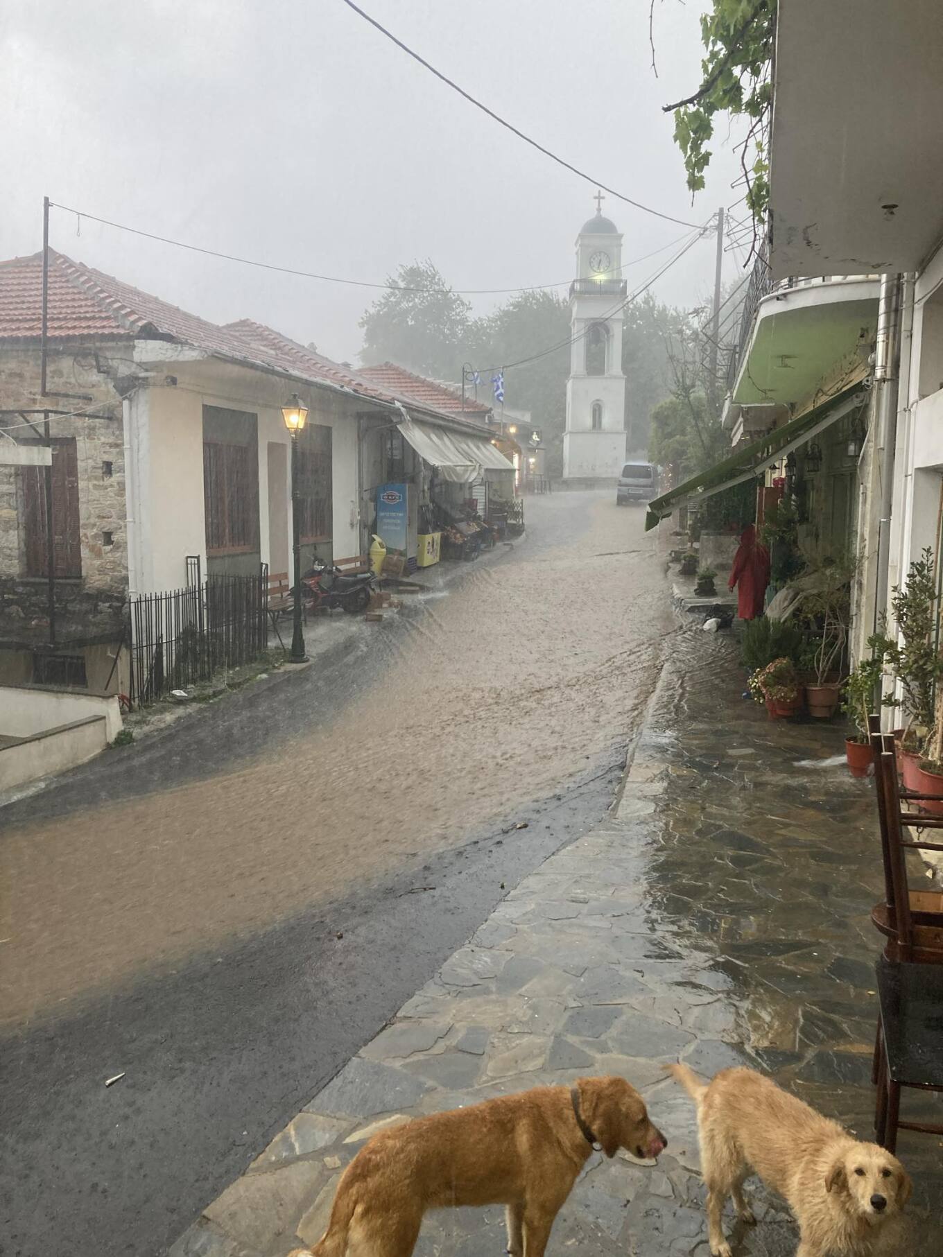 Ισχυρή βροχή και χαλαζόπτωση στο Πήλιο – Καταιγίδα και στην Αττική