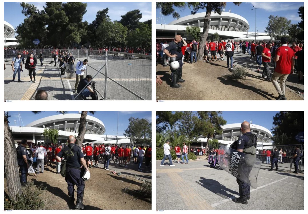 Χιλιάδες φίλαθλοι του Ολυμπιακού στο ΣΕΦ, τα τρένα γεμάτα «ερυθρόλευκους» φτάνουν στη Φιλαδέλφεια