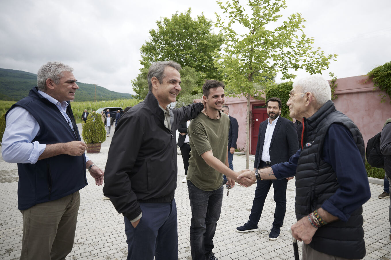 Στο κτήμα του Μπουτάρη ο Μητσοτάκης