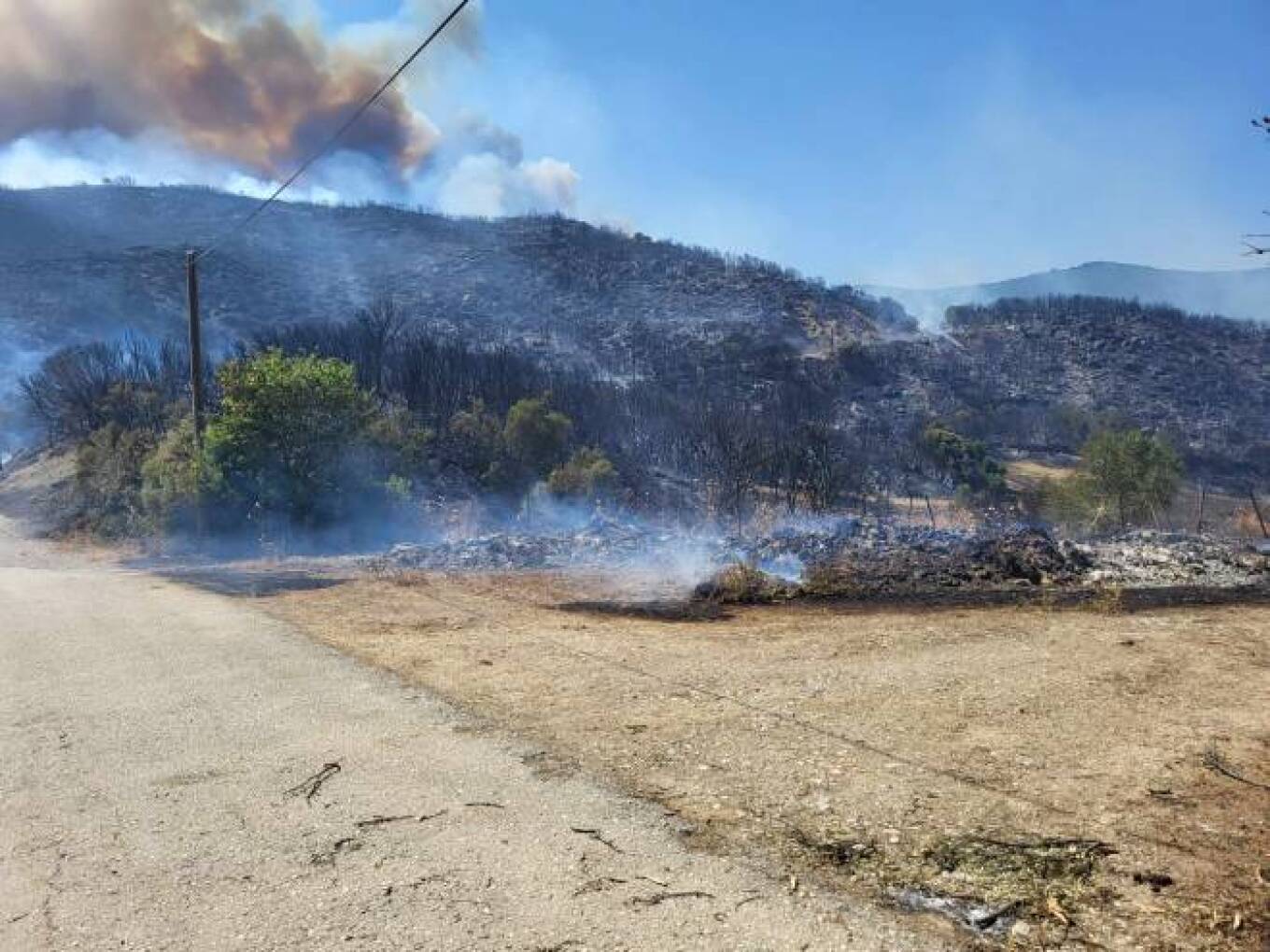 Μεγάλο πύρινο μέτωπο στην Αχαΐα 