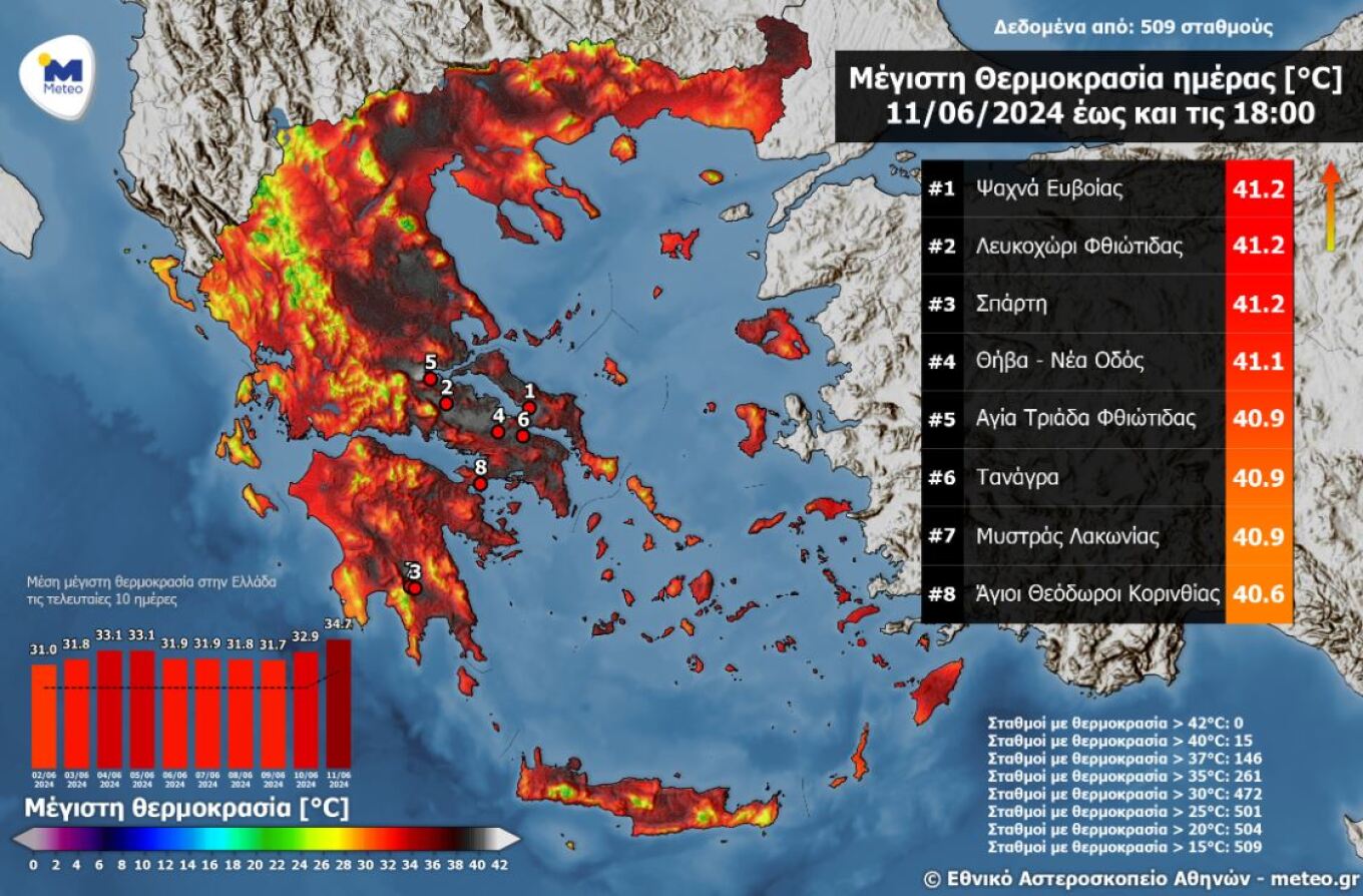 Ποιες περιοχές «ψήθηκαν» στην Αττική