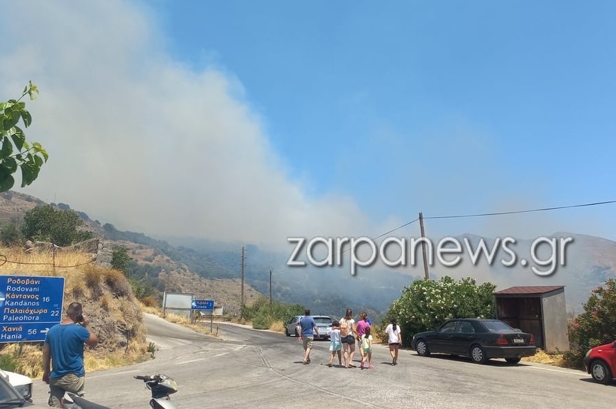  Κρήτη: Μεγάλη μάχη με τις φλόγες στα Χανιά