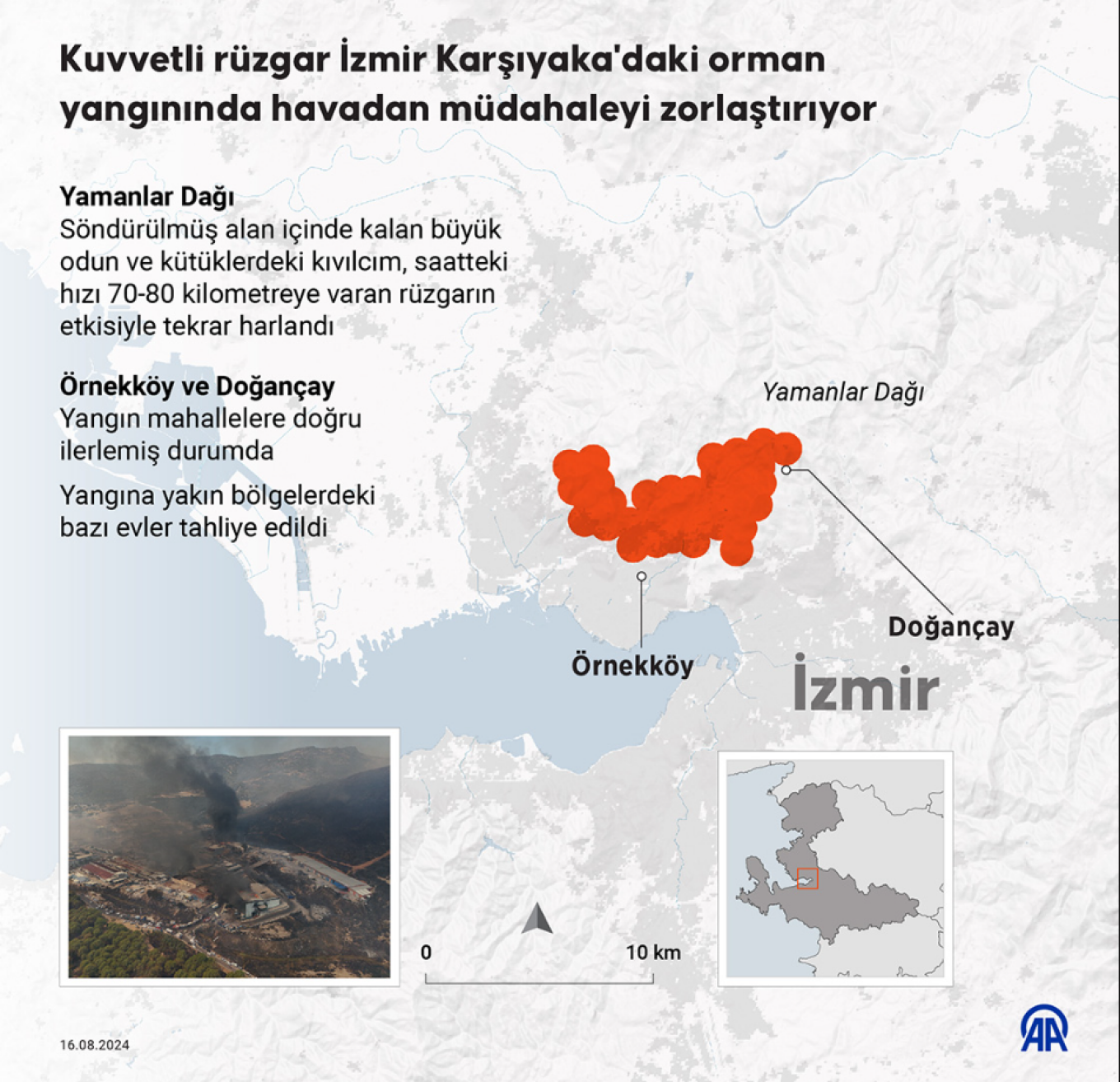 Πύρινη κόλαση στο Κορδελιό, οι φλόγες έφτασαν στα περίχωρα της Σμύρνης